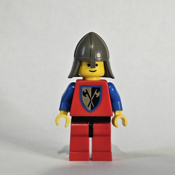 Crusader Axe - Red Legs with Black Hips, Dark Gray Neck-Protector