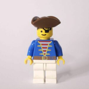 Pirate Blue Jacket, White Legs, Brown Pirate Triangle Hat