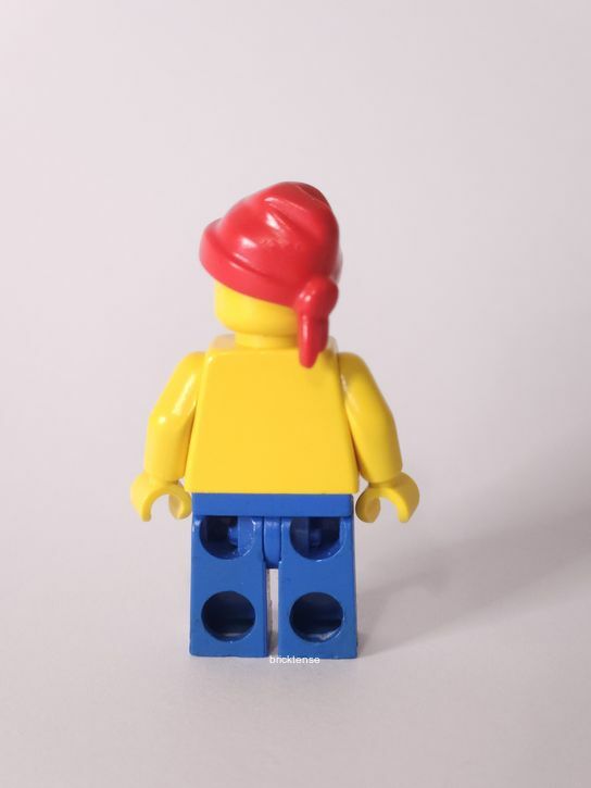 Pirate Red / White Stripes Shirt, Blue Legs, Red Bandana - obrazek 2