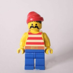 Pirate Red / White Stripes Shirt, Blue Legs, Red Bandana