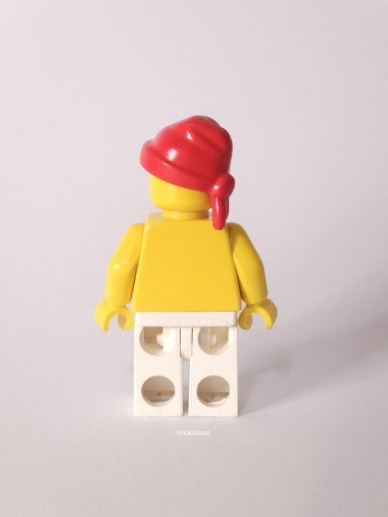 Pirate Red / White Stripes Shirt, White Legs, Red Bandana - obrazek 2