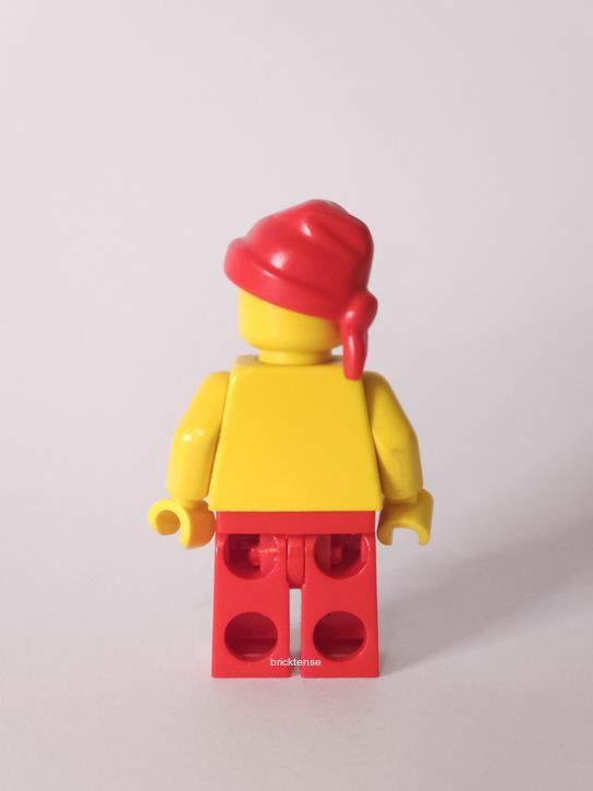 Pirate Red / White Stripes Shirt, Red Legs, Red Bandana - obrazek 2